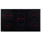 vidaXL Piano Cottura in Ceramica 5 Zone e Controlli Touch 77 cm 8500 W