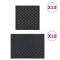 vidaXL Set Strofinacci 20 pz in Cotone Nero e Grigio