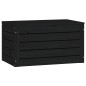 vidaXL Contenitore Portaoggetti Nero 59,5x36,5x33 cm Massello di Pino vidaXL Contenitore Portaoggetti Nero 59,5x36,5x33 cm Massello di Pino