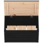 vidaXL Contenitore Portaoggetti Nero 59,5x36,5x33 cm Massello di Pino vidaXL Contenitore Portaoggetti Nero 59,5x36,5x33 cm Massello di Pino