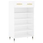 vidaXL Scarpiera Bianca 60x35x105 cm in Legno Multistrato vidaXL Scarpiera Bianca 60x35x105 cm in Legno Multistrato