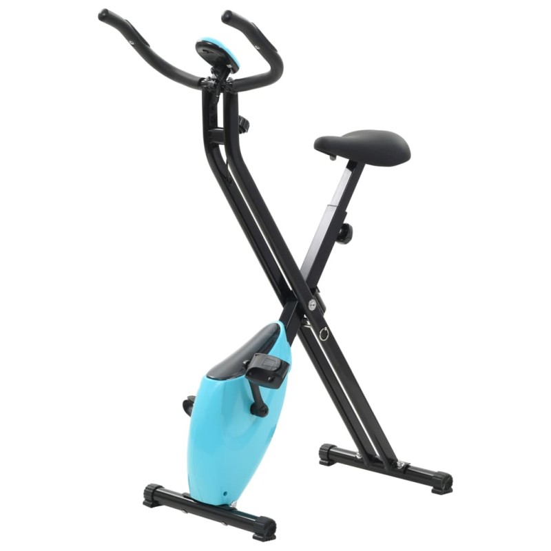 vidaXL Cyclette Magnetica X-Bike con Misurazione del Polso Nero e Blu vidaXL Cyclette Magnetica X-Bike con Misurazione del Polso Nero e Blu