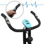 vidaXL Cyclette Magnetica X-Bike con Misurazione del Polso Nero e Blu vidaXL Cyclette Magnetica X-Bike con Misurazione del Polso Nero e Blu