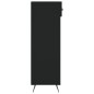 vidaXL Scarpiera Nera 60x35x105 cm in Legno Multistrato vidaXL Scarpiera Nera 60x35x105 cm in Legno Multistrato