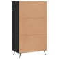 vidaXL Scarpiera Nera 60x35x105 cm in Legno Multistrato vidaXL Scarpiera Nera 60x35x105 cm in Legno Multistrato