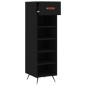vidaXL Scarpiera Nera 30x35x105 cm in Legno Multistrato vidaXL Scarpiera Nera 30x35x105 cm in Legno Multistrato