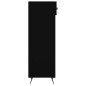 vidaXL Scarpiera Nera 30x35x105 cm in Legno Multistrato vidaXL Scarpiera Nera 30x35x105 cm in Legno Multistrato