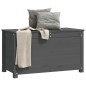 vidaXL Contenitore Portaoggetti Grigio 80x40x45,5cm Massello di Pino vidaXL Contenitore Portaoggetti Grigio 80x40x45,5cm Massello di Pino