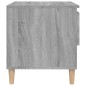 Comodino Grigio Sonoma 50x46x50 cm in Legno Multistrato