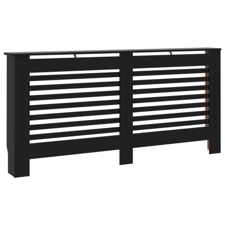 vidaXL Copertura per Radiatore Nera 172x19x81 cm in MDF