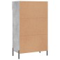 vidaXL Scarpiera Grigio Cemento 60x35x105 cm in Legno Multistrato vidaXL Scarpiera Grigio Cemento 60x35x105 cm in Legno Multistrato