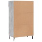 vidaXL Scarpiera Grigio Cemento 60x35x105 cm in Legno Multistrato vidaXL Scarpiera Grigio Cemento 60x35x105 cm in Legno Multistrato