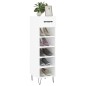 vidaXL Scarpiera Bianco Lucido 30x35x105 cm in Legno Multistrato vidaXL Scarpiera Bianco Lucido 30x35x105 cm in Legno Multistrato