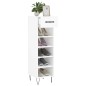 vidaXL Scarpiera Bianco Lucido 30x35x105 cm in Legno Multistrato vidaXL Scarpiera Bianco Lucido 30x35x105 cm in Legno Multistrato