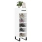 vidaXL Scarpiera Bianco Lucido 30x35x105 cm in Legno Multistrato vidaXL Scarpiera Bianco Lucido 30x35x105 cm in Legno Multistrato