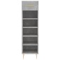 vidaXL Scarpiera Grigio Cemento 30x35x105 cm in Legno Multistrato vidaXL Scarpiera Grigio Cemento 30x35x105 cm in Legno Multistrato