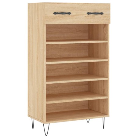 vidaXL Scarpiera Rovere Sonoma 60x35x105 cm in Legno Multistrato