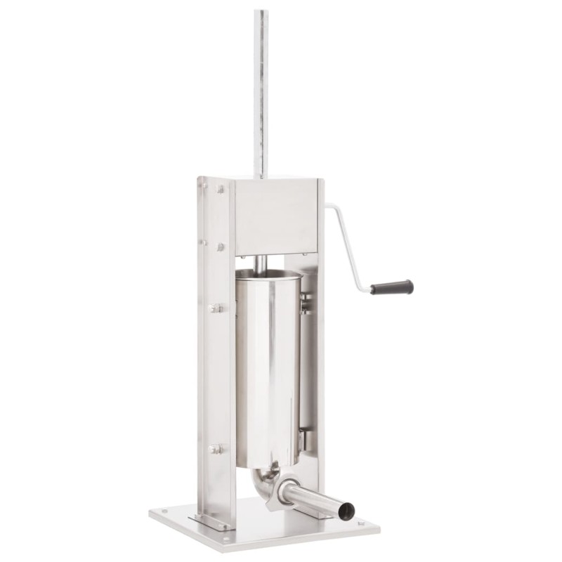 vidaXL Insaccatrice Manuale Argento 5 L in Acciaio Inossidabile vidaXL Insaccatrice Manuale Argento 5 L in Acciaio Inossidabile