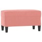 Panca Rosa 70x35x41 cm in Velluto Panca Rosa 70x35x41 cm in Velluto