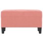 Panca Rosa 70x35x41 cm in Velluto Panca Rosa 70x35x41 cm in Velluto