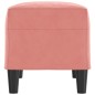 Panca Rosa 70x35x41 cm in Velluto Panca Rosa 70x35x41 cm in Velluto