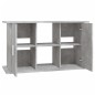 vidaXL Supporto Acquario 101x41x58 cm Legno Multistrato Grigio Cemento