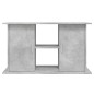 vidaXL Supporto Acquario 101x41x58 cm Legno Multistrato Grigio Cemento