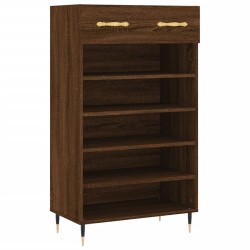 vidaXL Scarpiera Rovere Marrone 60x35x105 cm in Legno Multistrato