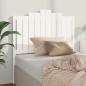 Testiera per Letto Bianca 106x4x110cm in Legno Massello di Pino Testiera per Letto Bianca 106x4x110cm in Legno Massello di Pino