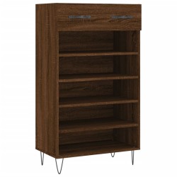 vidaXL Scarpiera Rovere Marrone 60x35x105 cm in Legno Multistrato