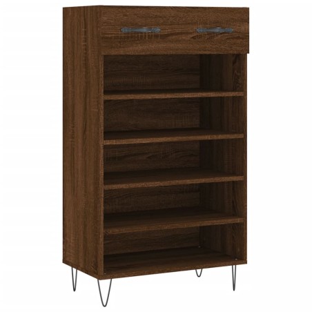 vidaXL Scarpiera Rovere Marrone 60x35x105 cm in Legno Multistrato