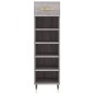 vidaXL Scarpiera Grigio Sonoma 30x35x105 cm in Legno Multistrato
