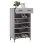 vidaXL Scarpiera Grigio Sonoma 60x35x105 cm in Legno Multistrato vidaXL Scarpiera Grigio Sonoma 60x35x105 cm in Legno Multistrato