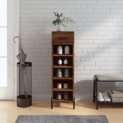 vidaXL Scarpiera Rovere Marrone 30x35x105 cm in Legno Multistrato