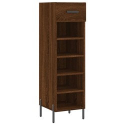 vidaXL Scarpiera Rovere Marrone 30x35x105 cm in Legno Multistrato