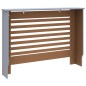 vidaXL Copertura per Radiatore Antracite 112x19x81 cm in MDF vidaXL Copertura per Radiatore Antracite 112x19x81 cm in MDF