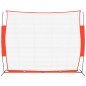 vidaXL Rete Baseball Rossa e Nera 369x107x271 cm Acciaio e Poliestere vidaXL Rete Baseball Rossa e Nera 369x107x271 cm Acciaio e Poliestere