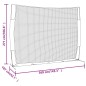 vidaXL Rete Baseball Rossa e Nera 369x107x271 cm Acciaio e Poliestere vidaXL Rete Baseball Rossa e Nera 369x107x271 cm Acciaio e Poliestere