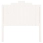 Testiera per Letto Bianca 106x4x110cm in Legno Massello di Pino Testiera per Letto Bianca 106x4x110cm in Legno Massello di Pino