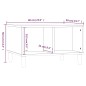 Tavolino da Salotto Rovere Fumo 60x50x36,5 cm Legno Multistrato Tavolino da Salotto Rovere Fumo 60x50x36,5 cm Legno Multistrato
