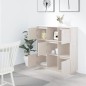 Credenza Bianca 110,5x35x117 cm in Legno Massello di Pino Credenza Bianca 110,5x35x117 cm in Legno Massello di Pino