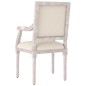 vidaXL Poltrona Beige 54x59x99 cm Lino