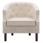 vidaXL Poltrona Beige in Tessuto vidaXL Poltrona Beige in Tessuto