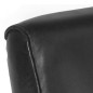 vidaXL Poltrona a Pozzetto Nera 60x73x77 cm in Vera Pelle vidaXL Poltrona a Pozzetto Nera 60x73x77 cm in Vera Pelle