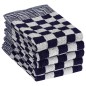 vidaXL Set Strofinacci 50 pz in Cotone Blu e Bianco vidaXL Set Strofinacci 50 pz in Cotone Blu e Bianco