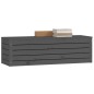 vidaXL Contenitore Portaoggetti Grigio 109x36,5x33cm Massello di Pino vidaXL Contenitore Portaoggetti Grigio 109x36,5x33cm Massello di Pino