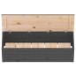vidaXL Contenitore Portaoggetti Grigio 109x36,5x33cm Massello di Pino vidaXL Contenitore Portaoggetti Grigio 109x36,5x33cm Massello di Pino
