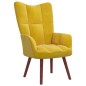 vidaXL Sedia Relax Giallo Senape in Velluto vidaXL Sedia Relax Giallo Senape in Velluto