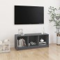Mobile Porta TV Grigio 104x33x41 cm in Legno Massello di Pino Mobile Porta TV Grigio 104x33x41 cm in Legno Massello di Pino