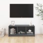 Mobile Porta TV Grigio 104x33x41 cm in Legno Massello di Pino Mobile Porta TV Grigio 104x33x41 cm in Legno Massello di Pino